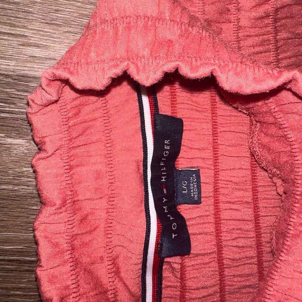 Pink Peach long sleeve Tommy Hilfinger shirt